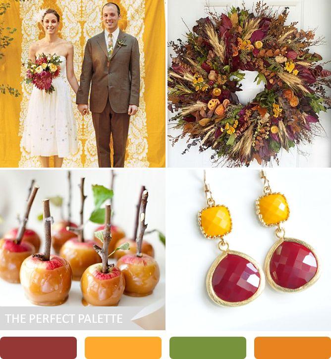 Mariage - 5 Fabuleux automne Palettes de couleurs!