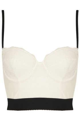 Wedding - Black And White Lace Bralet 