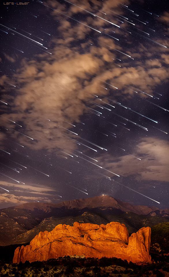 Wedding - Meteor Shower Over Pikes Peak, Colorado 