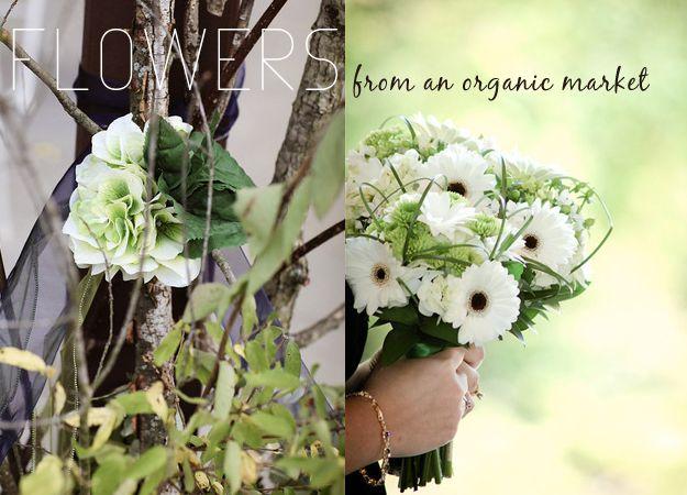 Hochzeit - Blumen von einem organischen Markt
