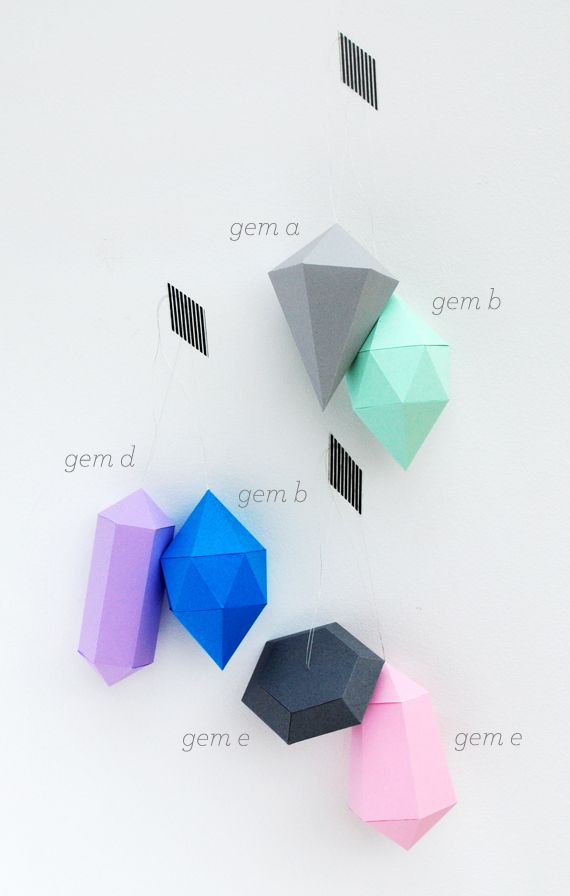 Wedding - DIY Paper Gems // New Templates 