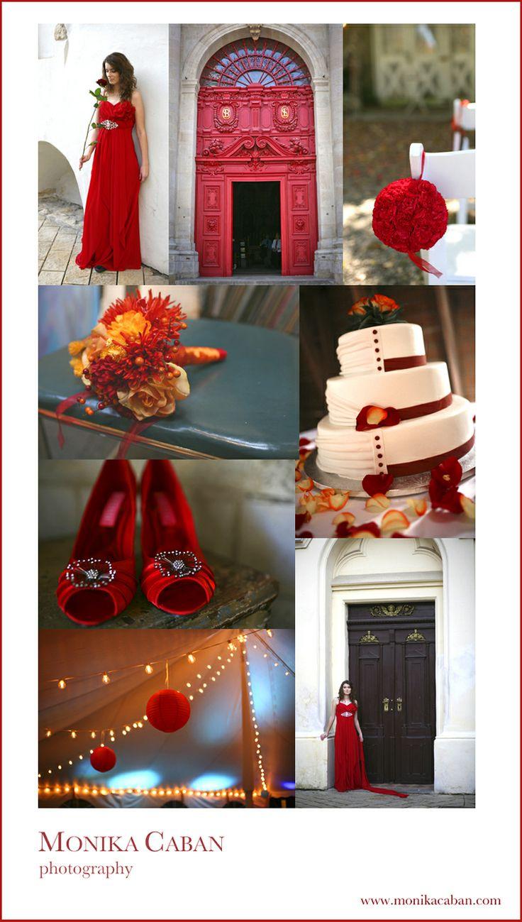 Wedding - Red Wedding Inspiration. 