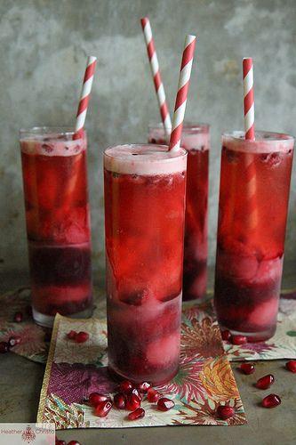 Wedding - Raspberry Pomegranate Champagne Cocktail