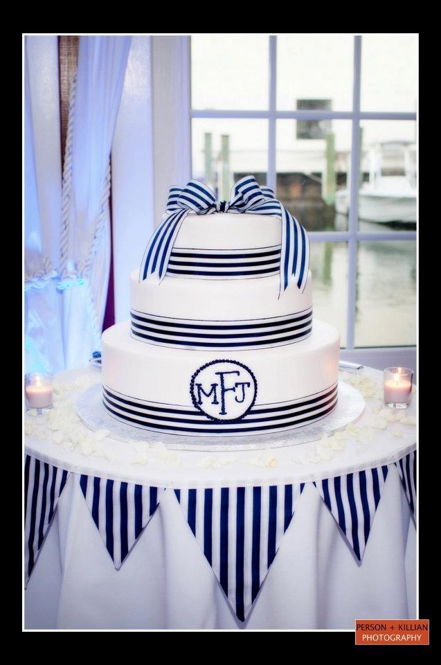 Wedding - Cake Table With Flags Only. 