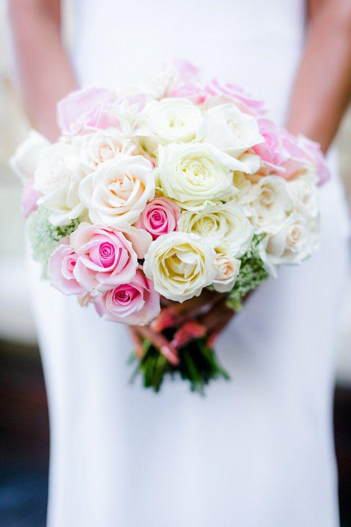 زفاف - وردي وأبيض الورد