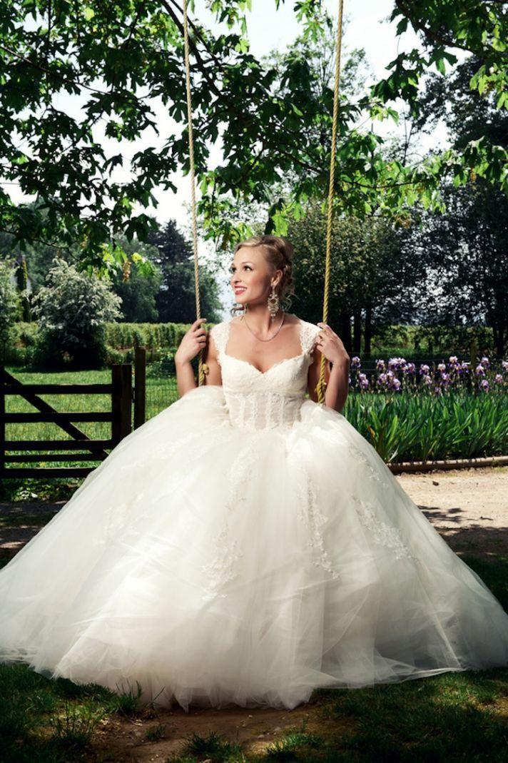 Wedding - Magical Wedding Gown Picture On Swing 