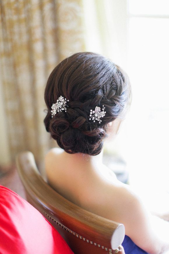 Wedding - Updo With Sparkly Accessories 