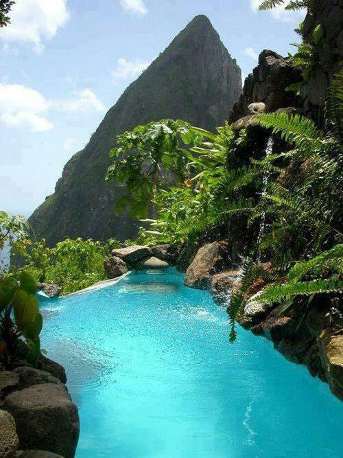 Hochzeit - Infinity Pool, St. Lucia, Karibik