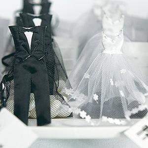 Hochzeit - Braut-und Bräutigam-Taschen Favor
