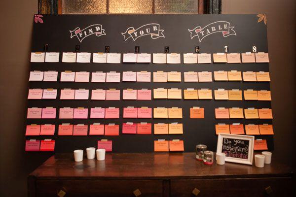 Wedding - Ombre Seating Chart 