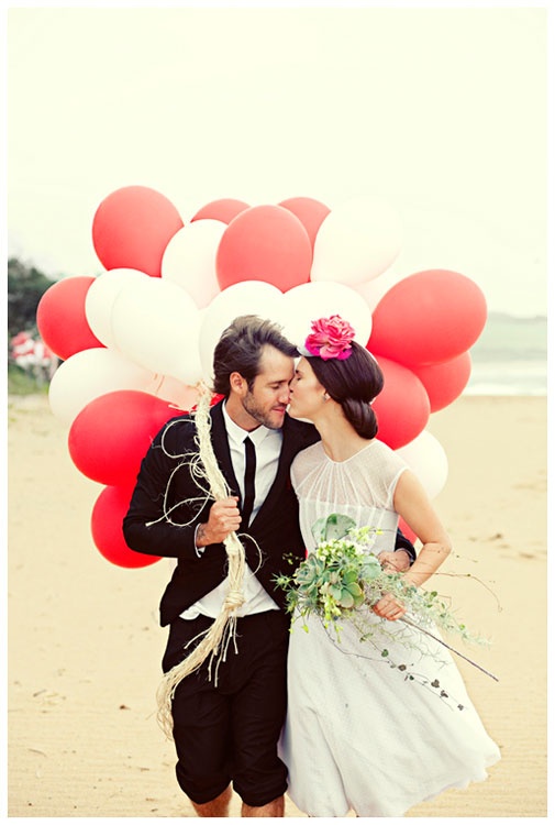 Hochzeit - Kleid, Blumen, Farbe, Beach - Ja