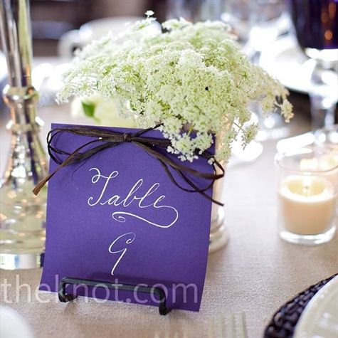 Wedding - ~ Wedding: Table Numbers & Menu ~