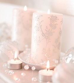 زفاف - ضوء الشموع الوردي ...