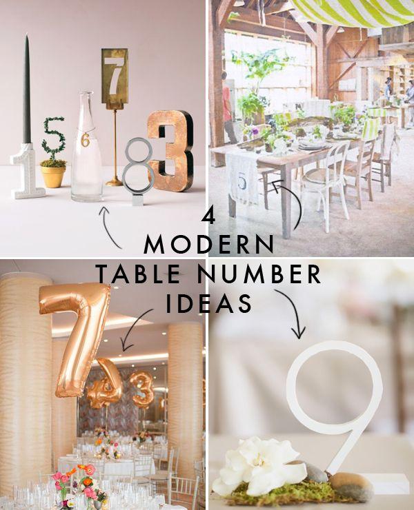 Mariage - 4-MODERNE-TABLE-NUMBER-IDEAS