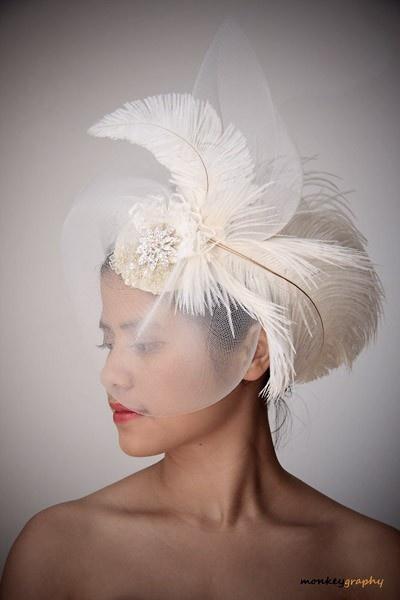 Hochzeit - Hochzeits-Mützen und Fascinators