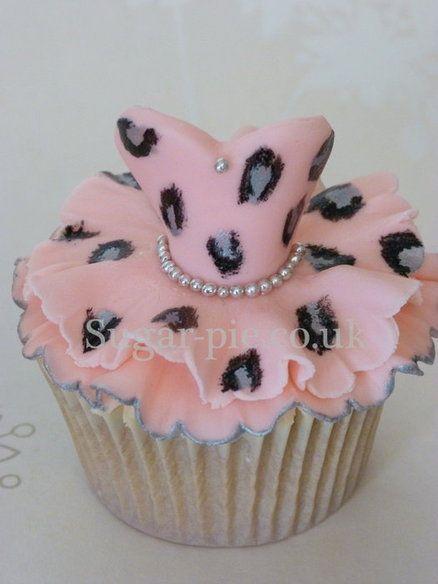 Wedding - Leopard Print Tutu Cupcake 