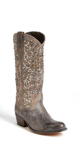 Wedding - Sparkly Cowboy Boots? Yes, Please! 