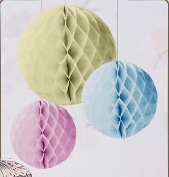 Wedding - 6",8",10",12" Honeycomb Ball/bell Paper Lanterns Party Decorations All Colors