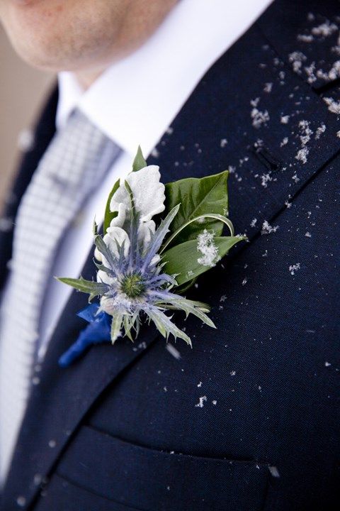 Свадьба - Прохладные Зимние Цветы-Жених 