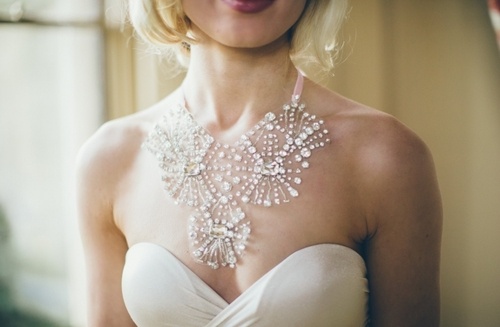 Wedding - Glamourous Necklace. 