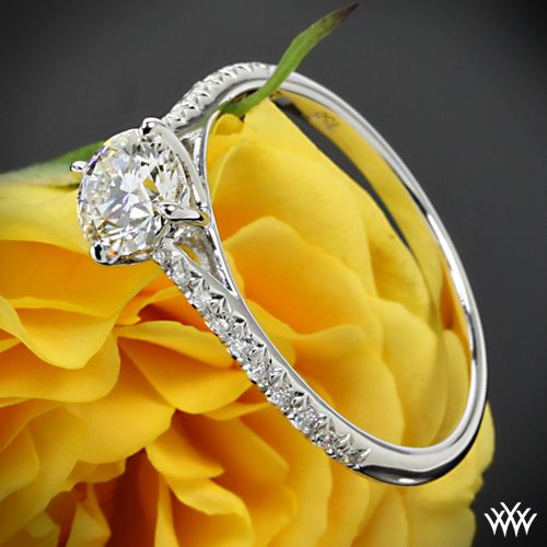 Wedding - 18k White Gold Vatche "Melody" Diamond Engagement Ring