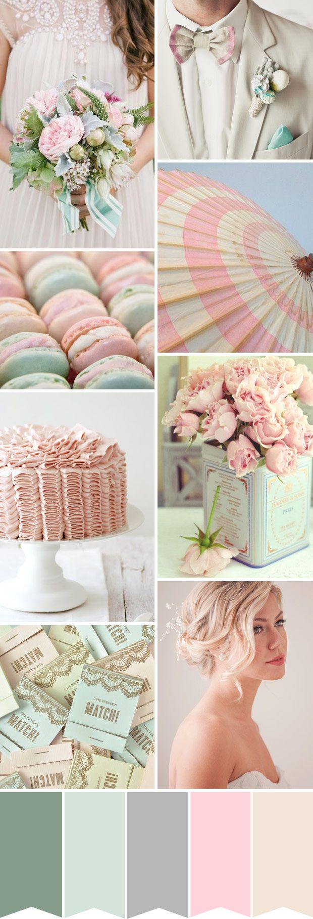 Wedding - Pretty Pastels Wedding Palette - Powder Pink And Duck Egg Blue