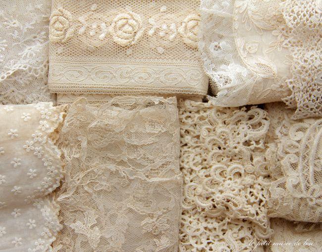 Wedding - Creamy Antique Lace - Swoon. 