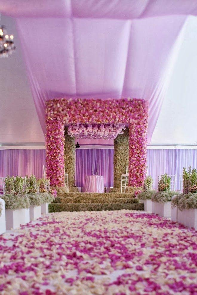 Wedding - pink purple wedding decor