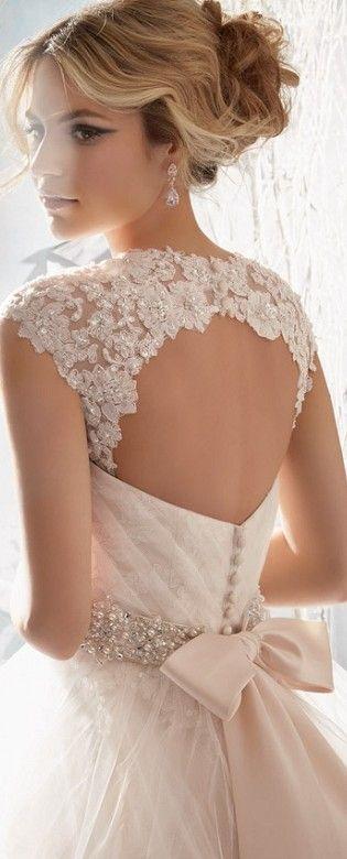 Wedding - Wedding Dress W/Bow & Sparkle 