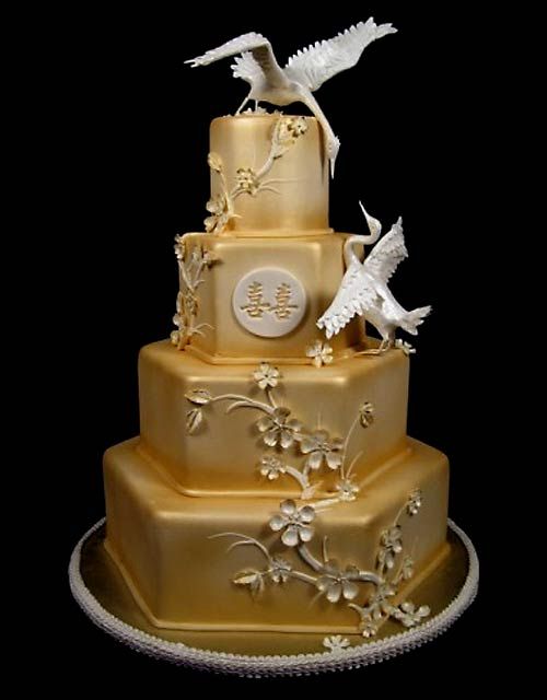 زفاف - الآسيوية كعكة الزفاف
