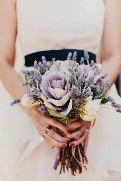Wedding - Purple Wedding Bouquet 
