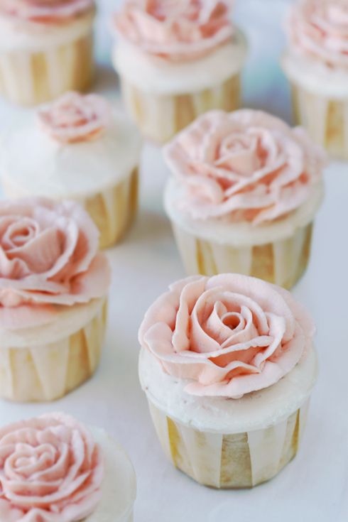 Wedding - Rose Cupcake for parties