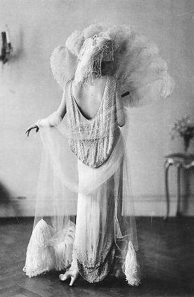 زفاف - 1920s الزعنفة فستان الزفاف