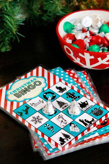 Hochzeit - Free Printable Weihnachts Bingo-Spiel.