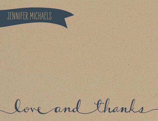 Hochzeit - Erweitern Danke - Danke Karten In Slate Oder Azalea