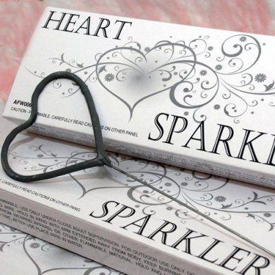 Wedding - Heart Shaped Wedding Sparklers