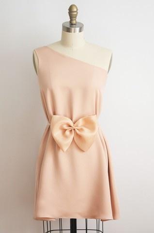 Wedding - Peach Bridesmaid Dress 