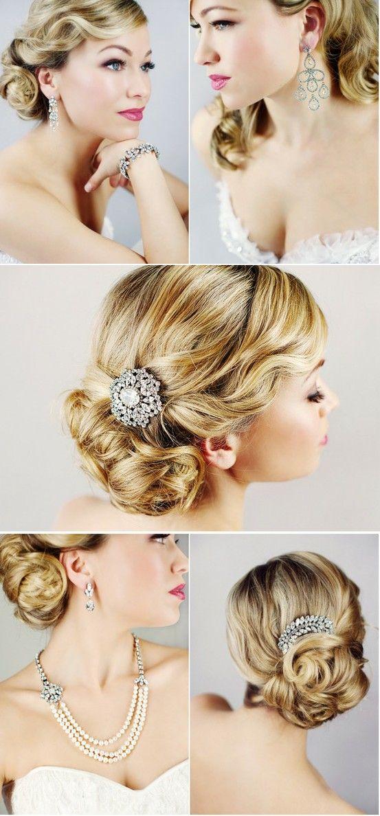 Wedding - Weddings - Hair bun style.
