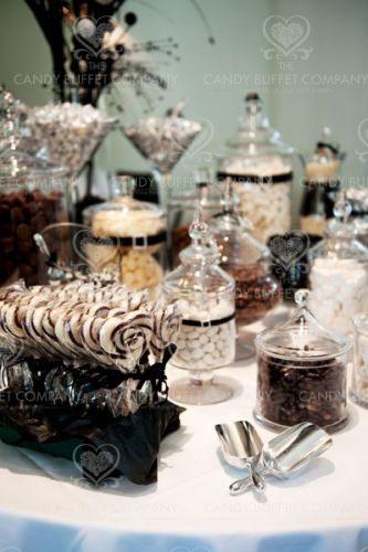 Wedding - Black And White Candy Bar 