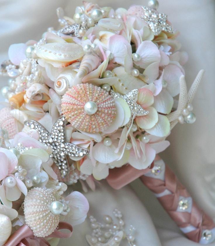Hochzeit - Seashell Blumenstrauß