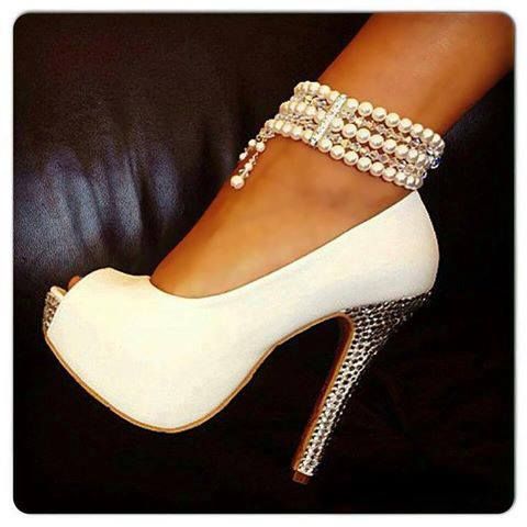 pretty wedding heels