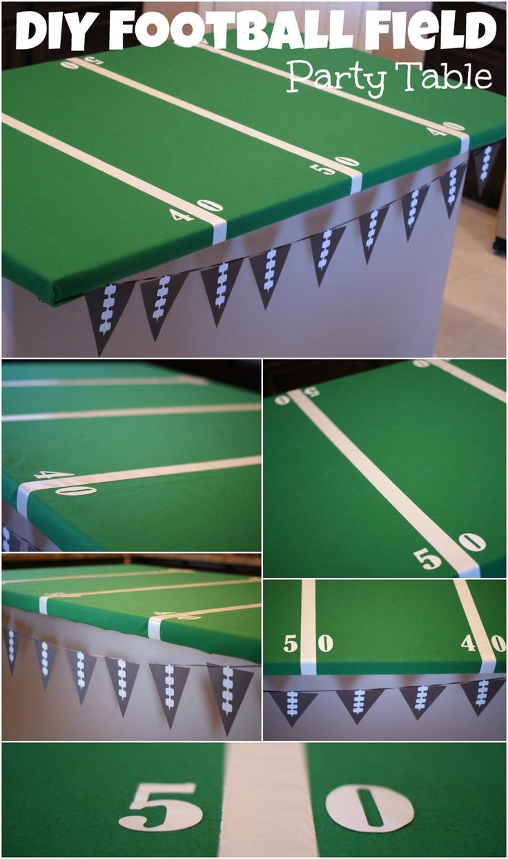 Wedding - Easy Football Field Party Table