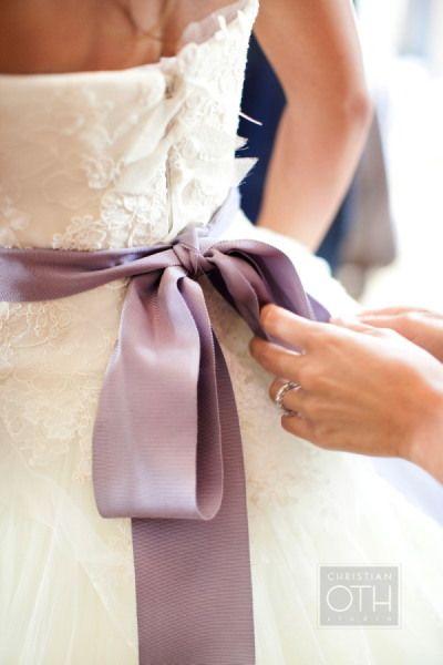 Wedding - Beautiful Purple Sash 