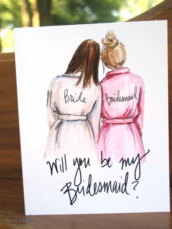 Wedding - Will You Be My Bridesmaid PDF Download Printable Cards