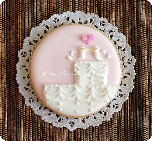 Wedding - Lovebird Wedding Cake Cookie 
