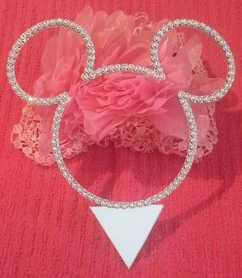 Mariage - Disney Inspiré anniversaire de mariage strass cristal gâteau Topper Mickey Mouse