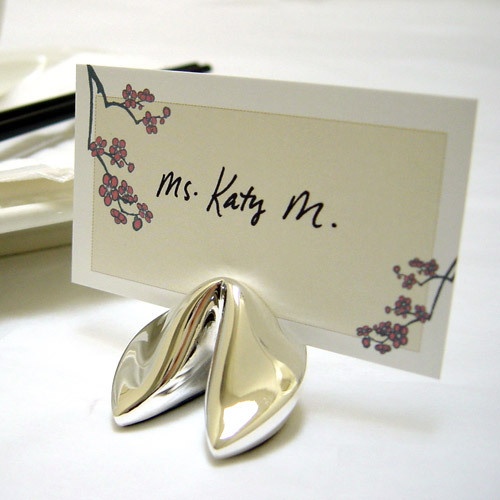 Wedding - Gold Fortune Cookie Place Card Holders