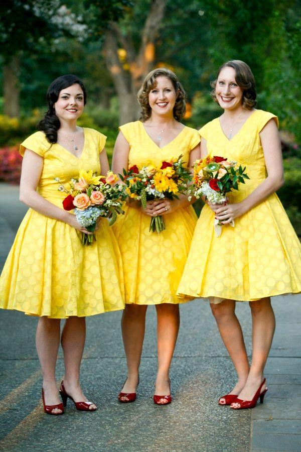 Hochzeit - Retro gelbe Hochzeits-