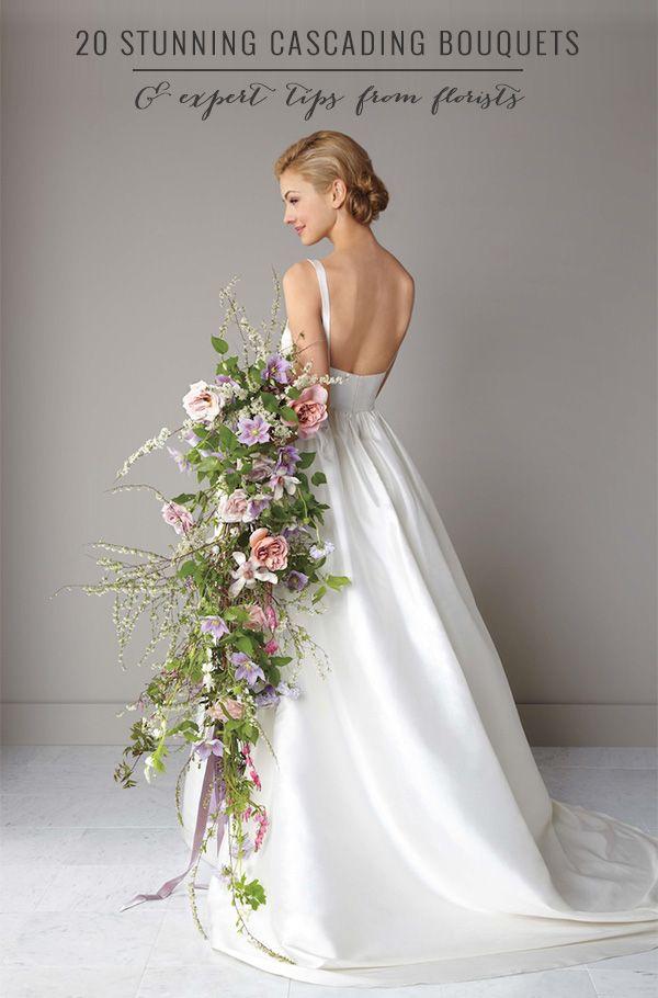 Hochzeit - 20 Stunning Cascading Bouquets & Experten-Tipps Von Floristen