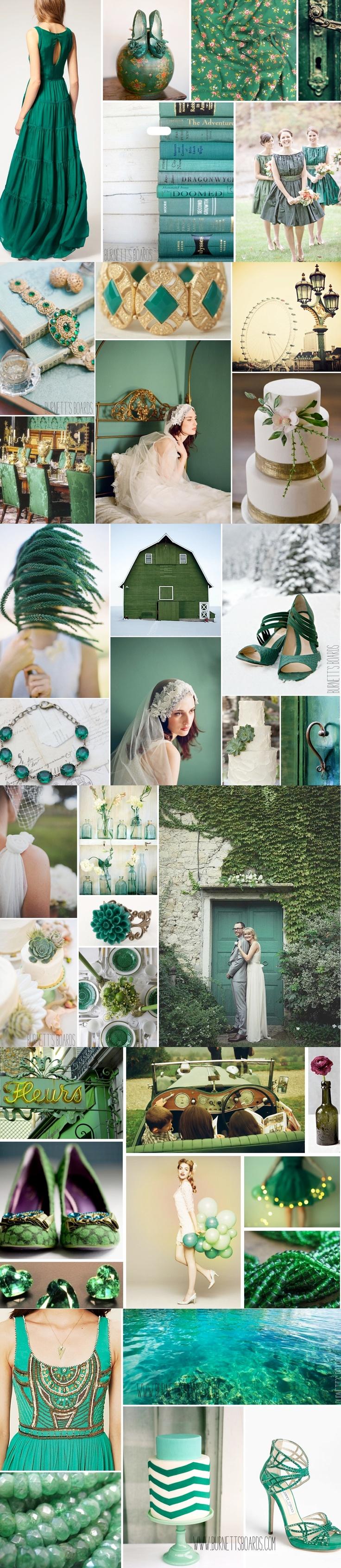 Hochzeit - Es ist offiziell - Pantone Farbe des Jahres für 2013 Ist Emerald!